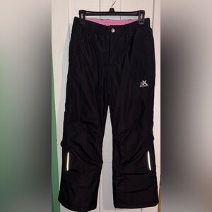 Junior Girls ZeroXposur Pink and Black Snow Pants size 14